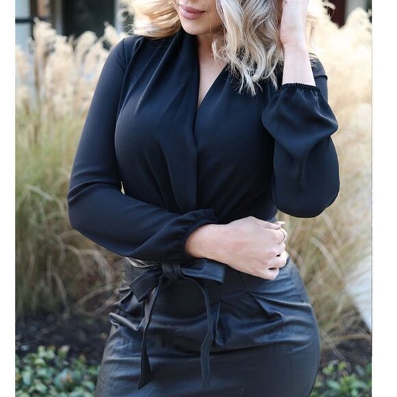 ✨ Draped Bodysuit✨  - Picture 2 of 6